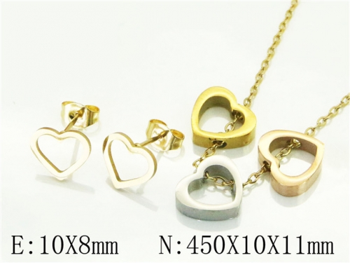 BC Wholesale Jewelry Sets 316L Stainless Steel Jewelry Earrings Pendants Sets NO.#BC34S0140LLV