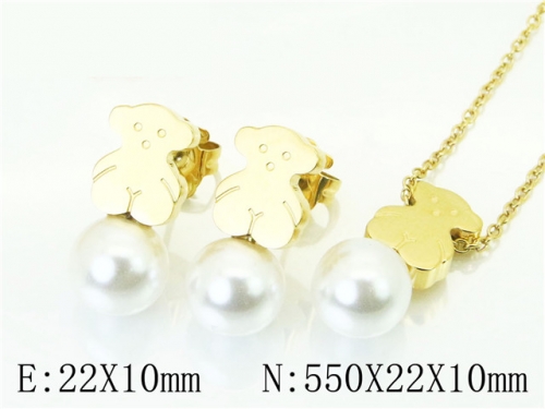 BC Wholesale Jewelry Sets 316L Stainless Steel Jewelry Earrings Pendants Sets NO.#BC90S0207IKE