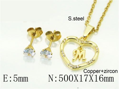 BC Wholesale Jewelry Sets 316L Stainless Steel Jewelry Earrings Pendants Sets NO.#BC54S0624NLE