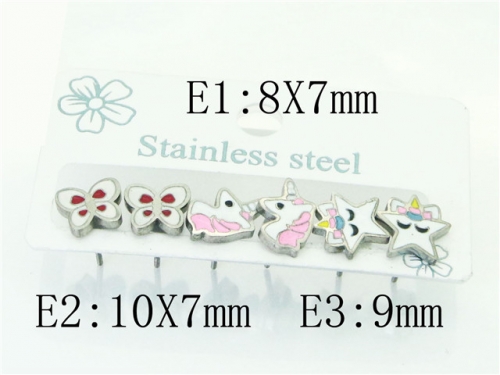 BC Wholesale Earrings Jewelry Stainless Steel Earrings Studs NO.#BC54E0168HZL