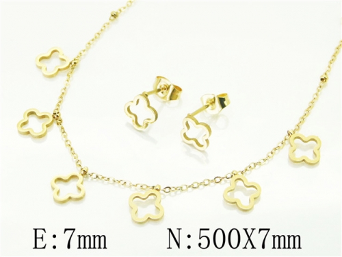 BC Wholesale Jewelry Sets 316L Stainless Steel Jewelry Earrings Pendants Sets NO.#BC34S0169MQ