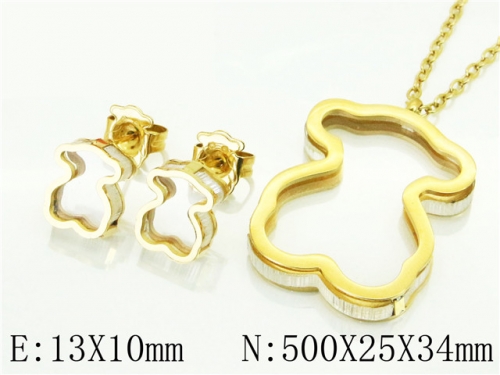 BC Wholesale Jewelry Sets 316L Stainless Steel Jewelry Earrings Pendants Sets NO.#BC90S0204HPA
