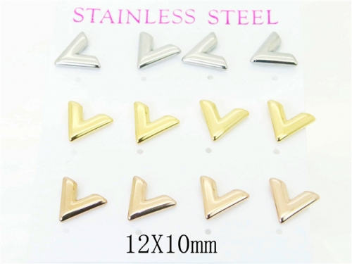 BC Wholesale Earrings Jewelry Stainless Steel Earrings Studs NO.#BC59E1195HLE