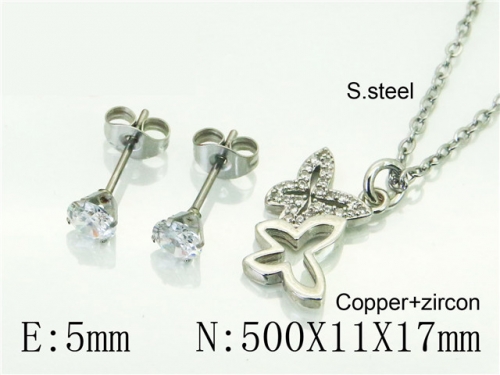 BC Wholesale Jewelry Sets 316L Stainless Steel Jewelry Earrings Pendants Sets NO.#BC54S0604NX