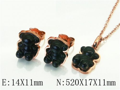 BC Wholesale Jewelry Sets 316L Stainless Steel Jewelry Earrings Pendants Sets NO.#BC90S0214IMW