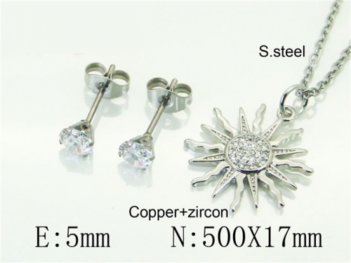 BC Wholesale Jewelry Sets 316L Stainless Steel Jewelry Earrings Pendants Sets NO.#BC54S0602NB