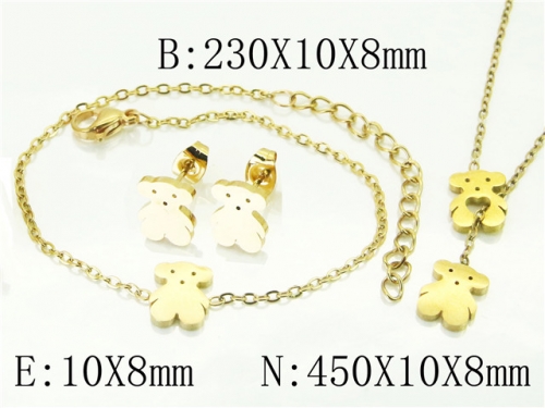 BC Wholesale Jewelry Sets 316L Stainless Steel Jewelry Earrings Pendants Sets NO.#BC65S0242NLC