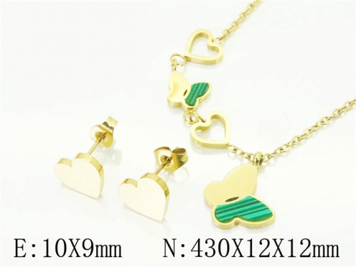 BC Wholesale Jewelry Sets 316L Stainless Steel Jewelry Earrings Pendants Sets NO.#BC09S0014HID