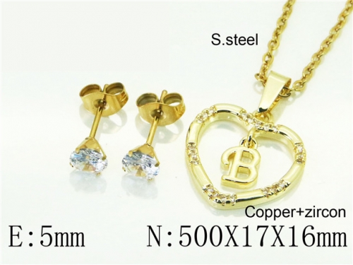 BC Wholesale Jewelry Sets 316L Stainless Steel Jewelry Earrings Pendants Sets NO.#BC54S0613NLG