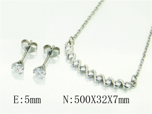 BC Wholesale Jewelry Sets 316L Stainless Steel Jewelry Earrings Pendants Sets NO.#BC54S0606NE