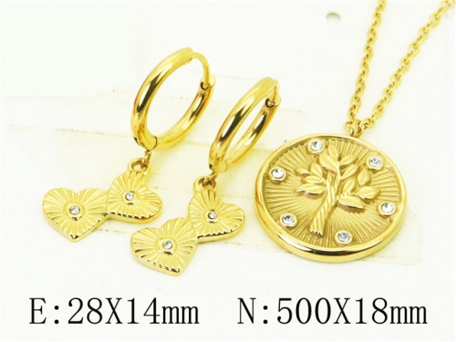 BC Wholesale Jewelry Sets 316L Stainless Steel Jewelry Earrings Pendants Sets NO.#BC06S1119HLE