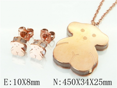 BC Wholesale Jewelry Sets 316L Stainless Steel Jewelry Earrings Pendants Sets NO.#BC90S0202IRR