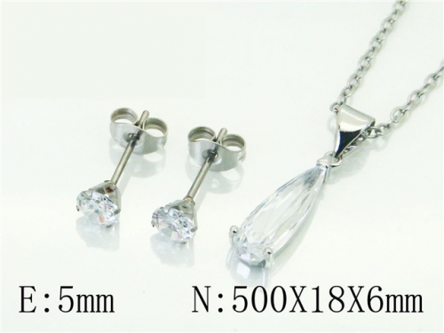 BC Wholesale Jewelry Sets 316L Stainless Steel Jewelry Earrings Pendants Sets NO.#BC54S0605NR