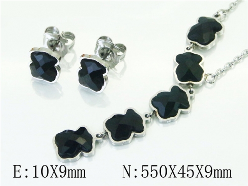 BC Wholesale Jewelry Sets 316L Stainless Steel Jewelry Earrings Pendants Sets NO.#BC90S0209HNZ