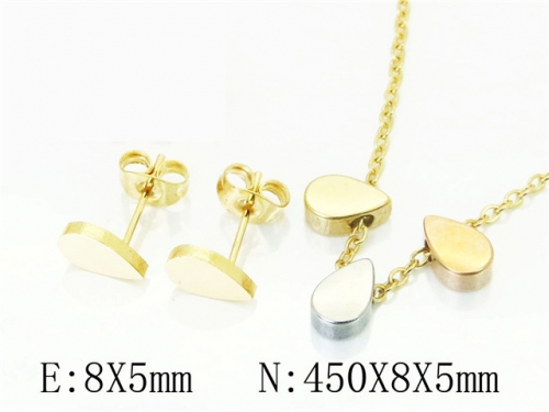 BC Wholesale Jewelry Sets 316L Stainless Steel Jewelry Earrings Pendants Sets NO.#BC34S0155LLV