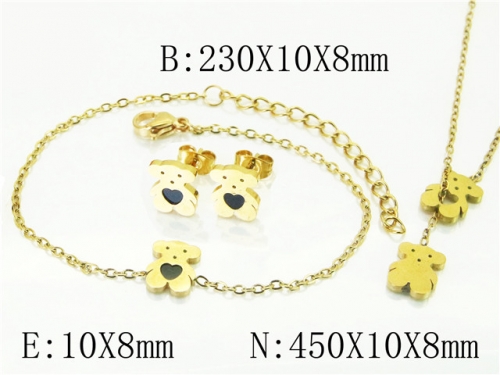 BC Wholesale Jewelry Sets 316L Stainless Steel Jewelry Earrings Pendants Sets NO.#BC65S0243NLC