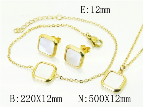 BC Wholesale Jewelry Sets 316L Stainless Steel Jewelry Earrings Pendants Sets NO.#BC59S2522HIW