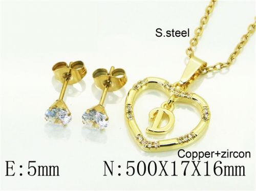 BC Wholesale Jewelry Sets 316L Stainless Steel Jewelry Earrings Pendants Sets NO.#BC54S0615NLB