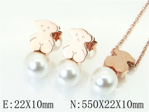 BC Wholesale Jewelry Sets 316L Stainless Steel Jewelry Earrings Pendants Sets NO.#BC90S0208ILQ