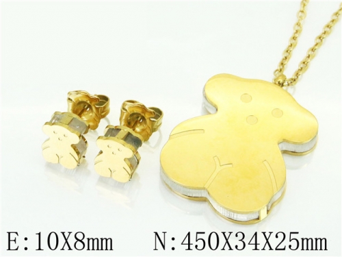BC Wholesale Jewelry Sets 316L Stainless Steel Jewelry Earrings Pendants Sets NO.#BC90S0201HPC