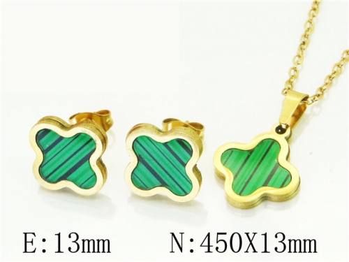 BC Wholesale Jewelry Sets 316L Stainless Steel Jewelry Earrings Pendants Sets NO.#BC65S0228KLV