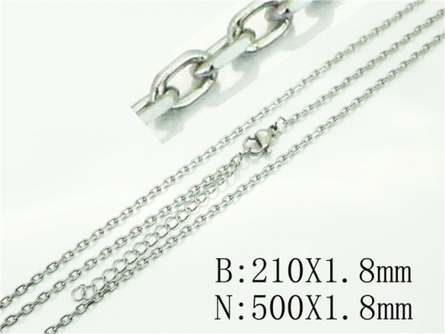 BC Wholesale Jewelry Sets Stainless Steel 316L Necklace & Bracelet Set NO.#BC70S0513ILW