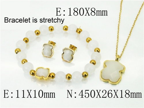 BC Wholesale Jewelry Sets 316L Stainless Steel Jewelry Earrings Pendants Sets NO.#BC21S0392JKS