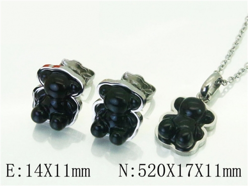 BC Wholesale Jewelry Sets 316L Stainless Steel Jewelry Earrings Pendants Sets NO.#BC90S0212IHR