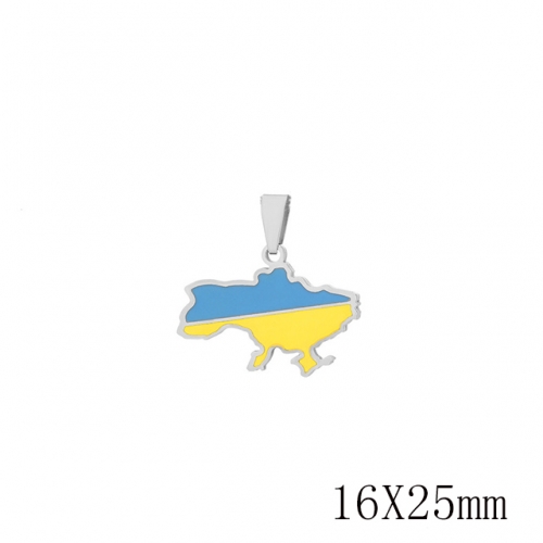 BC Wholesale Map Pendants Jewelry Stainless Steel 316L Jewelry Fashion Pendant NO.#YJ009P0002