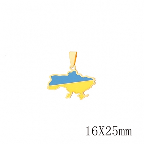 BC Wholesale Map Pendants Jewelry Stainless Steel 316L Jewelry Fashion Pendant NO.#YJ009P0001