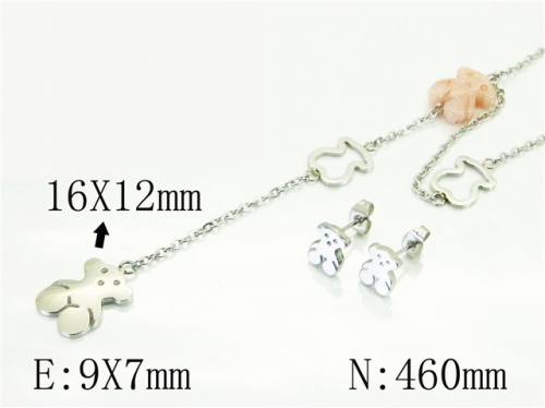 BC Wholesale Jewelry Sets 316L Stainless Steel Jewelry Earrings Pendants Sets NO.#BC64S1354HKB