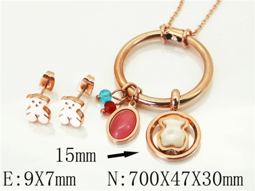 BC Wholesale Jewelry Sets 316L Stainless Steel Jewelry Earrings Pendants Sets NO.#BC64S1326HNS