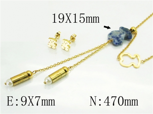BC Wholesale Jewelry Sets 316L Stainless Steel Jewelry Earrings Pendants Sets NO.#BC64S1349HMR