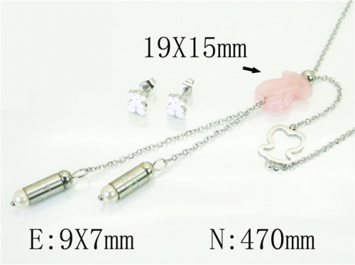 BC Wholesale Jewelry Sets 316L Stainless Steel Jewelry Earrings Pendants Sets NO.#BC64S1336HKF