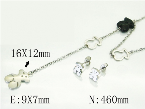 BC Wholesale Jewelry Sets 316L Stainless Steel Jewelry Earrings Pendants Sets NO.#BC64S1359HKW