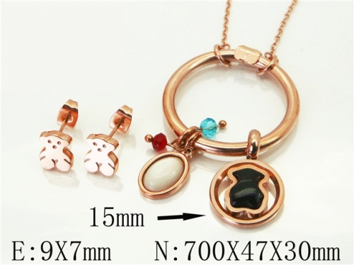 BC Wholesale Jewelry Sets 316L Stainless Steel Jewelry Earrings Pendants Sets NO.#BC64S1327HNS