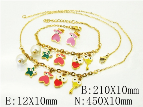 BC Wholesale Jewelry Sets 316L Stainless Steel Jewelry Earrings Pendants Sets NO.#BC64S1334JEE