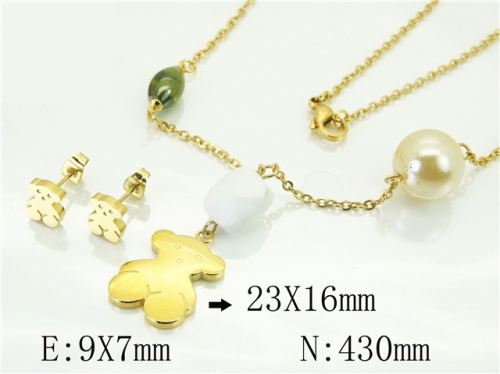 BC Wholesale Jewelry Sets 316L Stainless Steel Jewelry Earrings Pendants Sets NO.#BC64S1351HMS