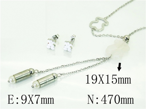 BC Wholesale Jewelry Sets 316L Stainless Steel Jewelry Earrings Pendants Sets NO.#BC64S1335HKE