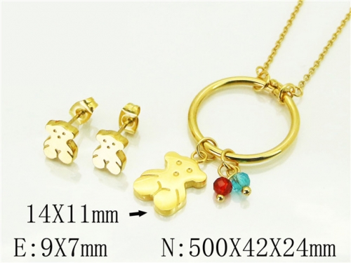 BC Wholesale Jewelry Sets 316L Stainless Steel Jewelry Earrings Pendants Sets NO.#BC64S1332HNF