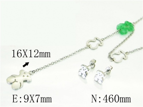 BC Wholesale Jewelry Sets 316L Stainless Steel Jewelry Earrings Pendants Sets NO.#BC64S1358HKR