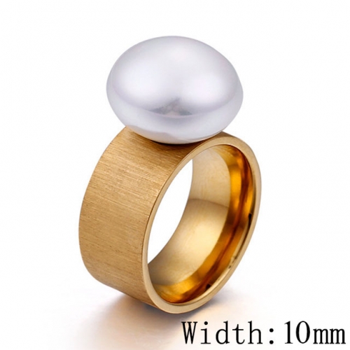 BC Wholesale Stainless Steel 316L Jewelry Pearl Or Shell Rings NO.#SJ53R45438