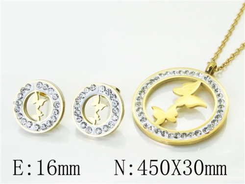 BC Wholesale Jewelry Sets 316L Stainless Steel Jewelry Earrings Pendants Sets NO.#BC02S2888HZZ