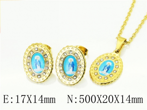 BC Wholesale Jewelry Sets 316L Stainless Steel Jewelry Earrings Pendants Sets NO.#BC12S1306PL