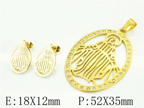 BC Wholesale Jewelry Sets 316L Stainless Steel Jewelry Earrings Pendants Sets NO.#BC12S1304OF
