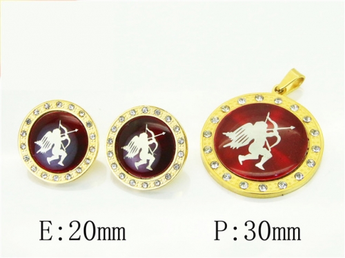 BC Wholesale Jewelry Sets 316L Stainless Steel Jewelry Earrings Pendants Sets NO.#BC12S1303OF