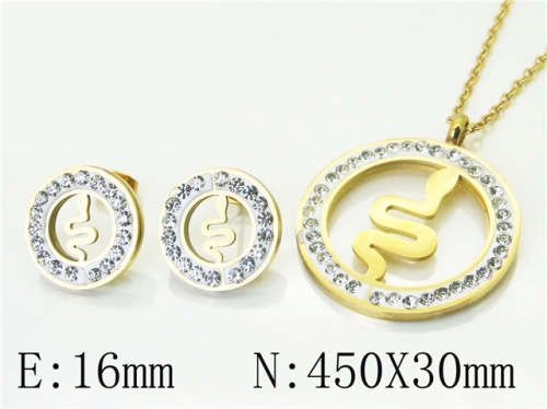 BC Wholesale Jewelry Sets 316L Stainless Steel Jewelry Earrings Pendants Sets NO.#BC02S2886HCC