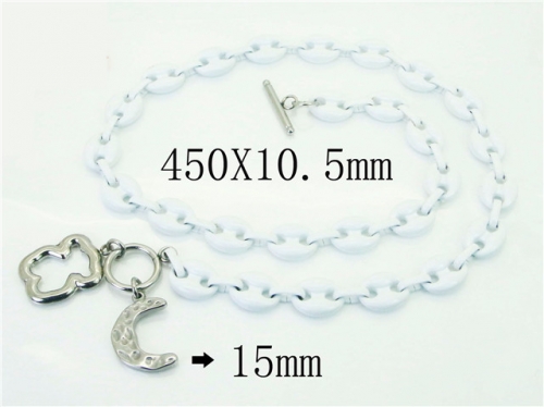 Wholesale Jewelry Sets Stainless Steel 316L Necklace & Bracelet Set BC21S0172IMF