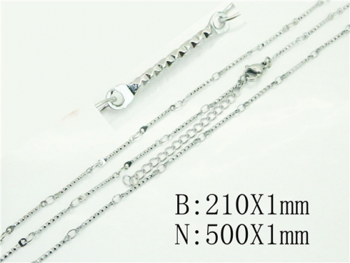 Wholesale Jewelry Sets Stainless Steel 316L Necklace & Bracelet Set BC70S0540DLL