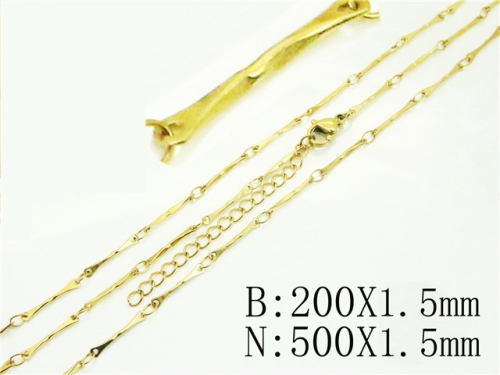 Ulyta Wholesale Jewelry Sets Stainless Steel 316L Necklace & Bracelet Set BC70S0567NR